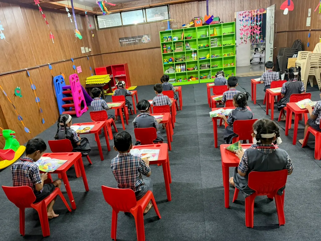 Library at PM SHRI NMMC CBSE SCHOOL 94, Koparkhairane, Navi Mumbai